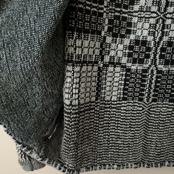 Women Hand Knit Chenille Cardigan Sweater OS Lagenlook Neutral Cozy Fall Scandi - Picture 5 of 10